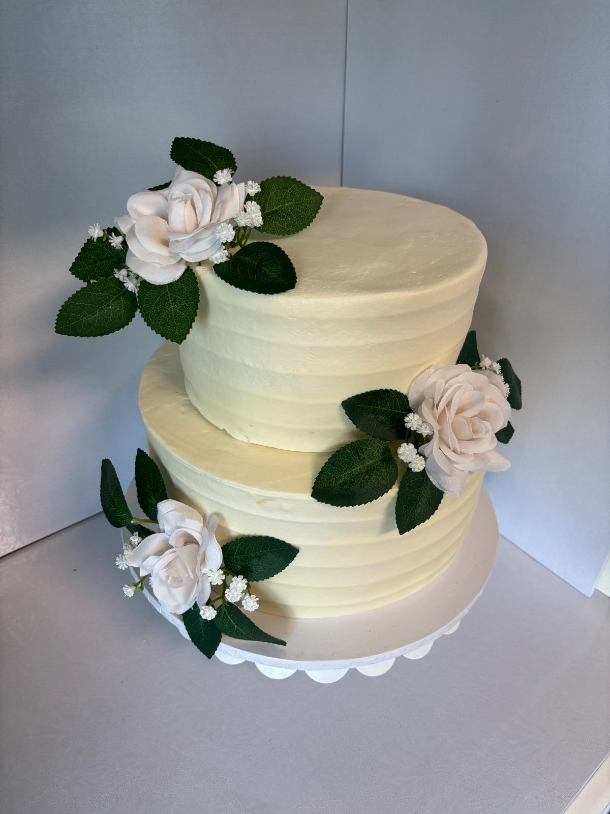 2 tier wedding floral